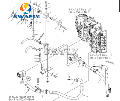 ແນະນໍາ Original refurbished KOMATSU PC1250-8 Main Control Valve Assembly ຈາກ SWAFY